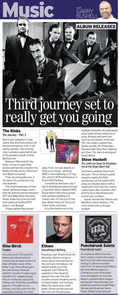Garry bushell review in express and mirror 11th july 2025