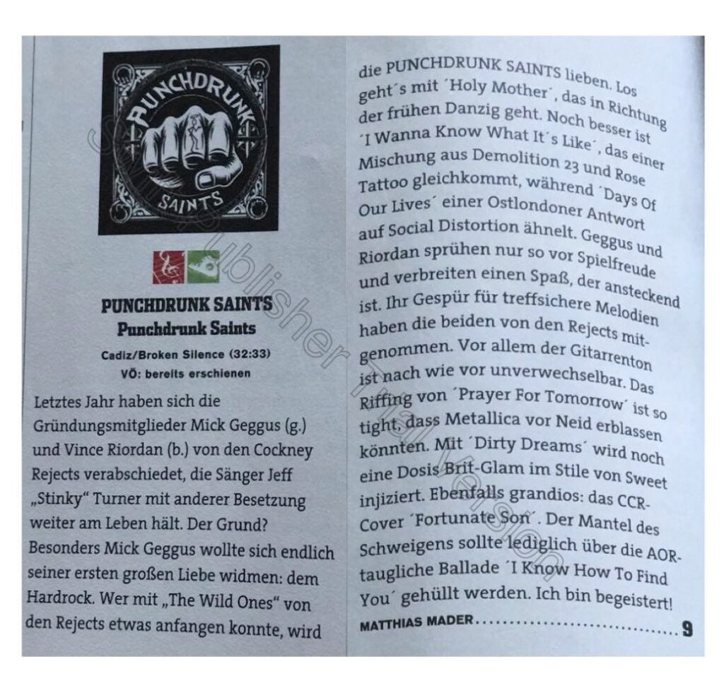 Rock hard review in german